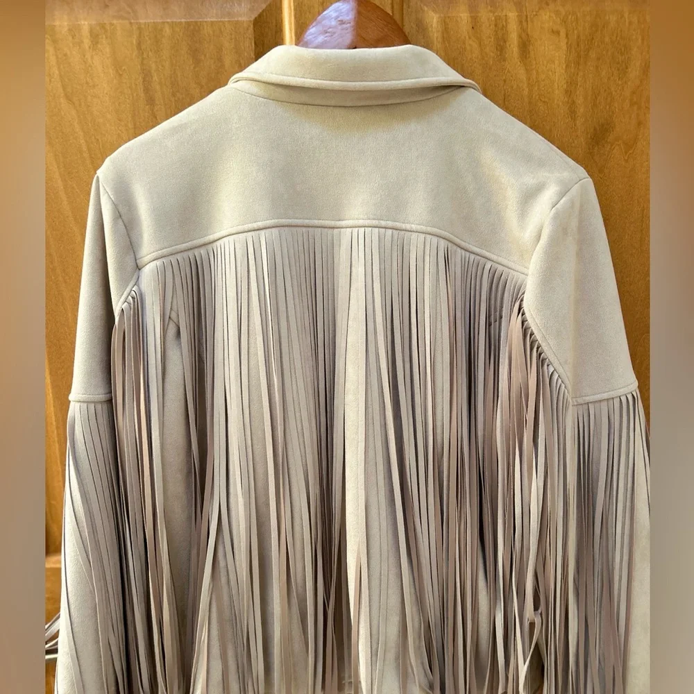 Faux Suede Fringe Jacket - Picture 5 of 5